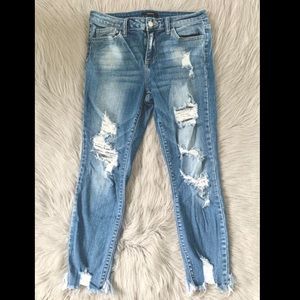 Forever 21 Ripped High Waisted Skinny Jean